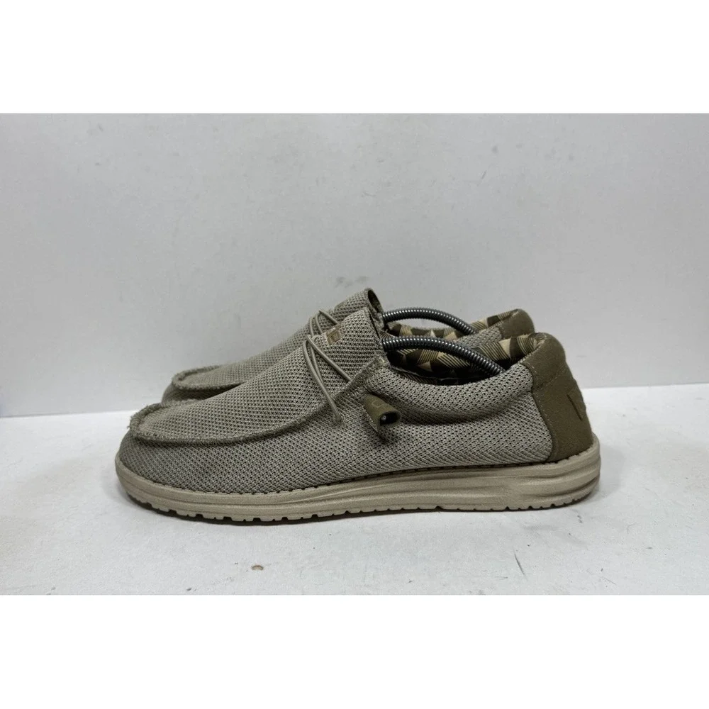Hey Dude Wally Sox Beige Shoes Men's Size 13 Slip On Casual